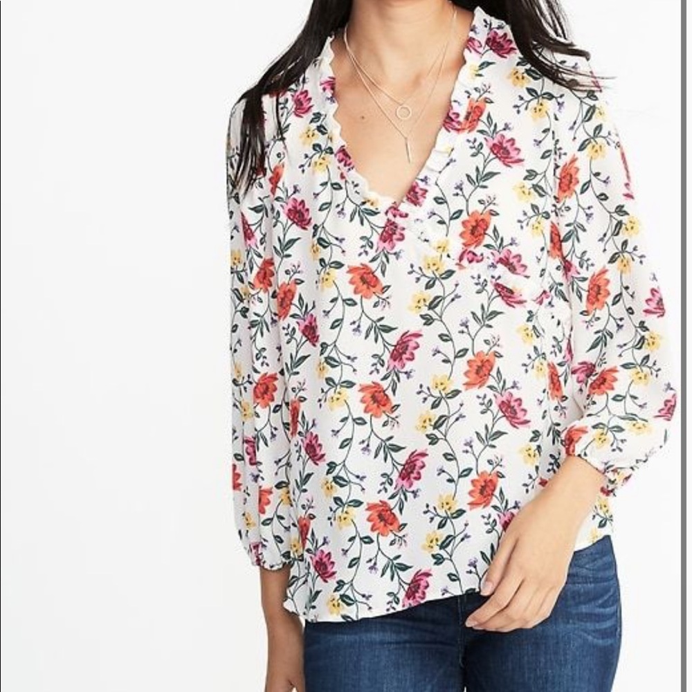 Old Navy Faux Wrap Top